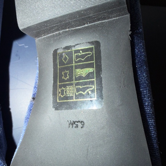 Jack Rogers Blue Velvet Ginger Jar Loafers Size 6.5M - Picture 4 of 8